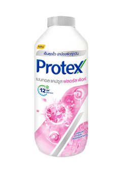 แป้งเย็น Protex โพรเทคส์ เมนทอล แคปซูล ฟลอรัล พิงค์ 280g.