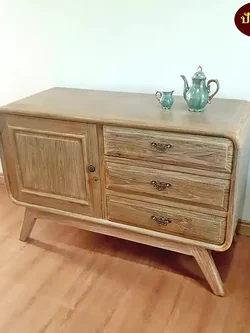 ตู้ไม้สักขอบมน