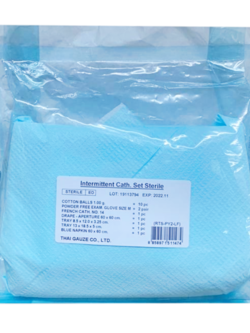 Thai Gauze Intermittent Cath. Set sterile ชุดสวนปัสสาวะ