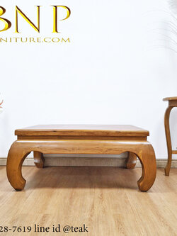 ตั่งไม้สัก ขาคู้ 70x100 สูง45 ซม.