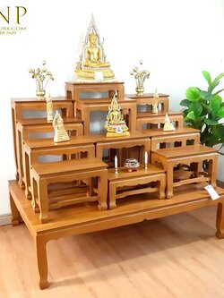 โต๊ะหมู่บูชา หมู่ 12 หน้า 9 นิ้ว