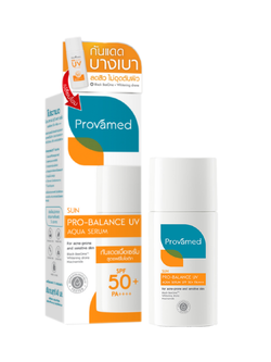 Provamed Pro-balance UV aqua serum SPF50 PA++++ 40ml.