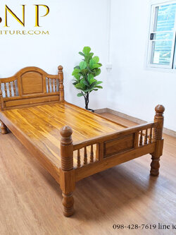 เตียงเต้าลูกกรง (classic ) 3.5 ฟุต