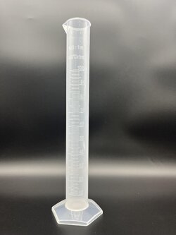 กระบอกตวงพลาสติก 50ml , 100ml , 250 ml , 500 ml , 1000 ml Cylinder Plastic (PP)