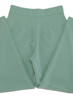 กางเกงขากระบอกเอวสูง ผ้าฮานาโกะ สีเขียวมิ้น Size S M L XL สำเนา