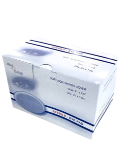 Thai-gauze Sterile eye pad 25 ห่อ ผ้าก๊อสปิดตา ***ขายทั้งกล่อง***