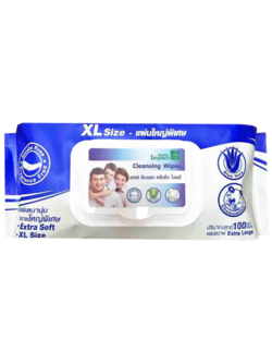 Health Impact cleansing wipes XL size 100 wipes