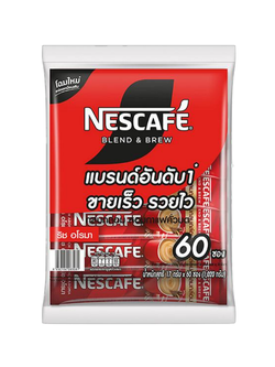 Nescafe 3in1 Blend&Blew ริชอโรมา (สีแดง) 17 กรัม x 60 ซอง