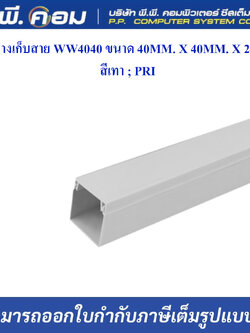 รางเก็บสาย WW4040 ขนาด 40MM. X 40MM. X 2M. สีเทา ; PRI