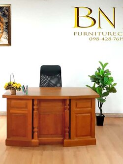 โต๊ะทำงานผู้บริหารรุ่นเสริมฮวงจุ้ย 1