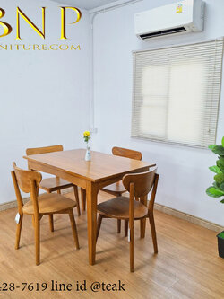 โต๊ะทานข้าว 4 ที่นั่ง รุ่น ขาเดป