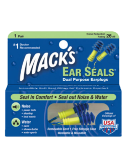 Mack's ear seals ที่อุดหูชนิดมีสายสีน้ำเงิน