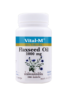Vital-m flaxseed oil 1000 mg. 60 softgels