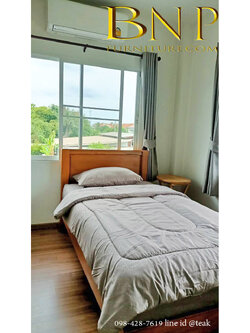 เตียง 3.5 ฟุต รุ่น เมดิสัน ( เต้าฟักตรง ท้ายโล้น 3.5 ฟุต )