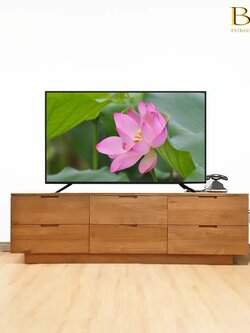 ไซด์บอร์ดวางทีวีไม้สักแท้ รุ่นกูดเดย์