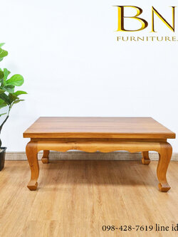 ตั่งขาสิงห์ ไม้สัก 70x120 สู. 50 ซม.