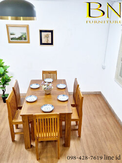 โต๊ะกินข้าว+เก้าอี้ 6 ตัวรุ่น วินเซอร์