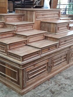 โต๊ะหมู่บูชาขนาดใหญ่ไม้สักแท้ รุ่น ประทานพร