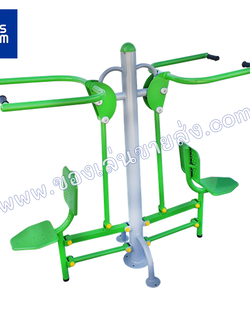 อุปกรณ์ฟิตเนสกล้ามแขนและกล้ามอกดึงลงและดันขึ้นยกตัว แบบเล่นคู่