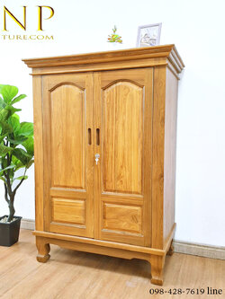 ผู้เสื้อผ้าเด็ก รุ่น 2 บานเปิด ขาสิงห์