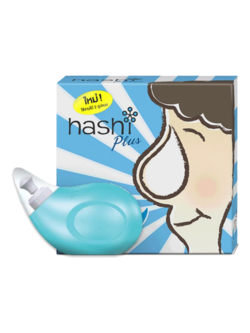 Hashi plus ขวดล้างจมูก + เกลือ15ซอง