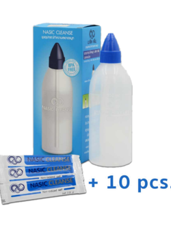 Maxxlife Nasic cleanse อุปกรณ์ล้างจมูก 250 มล. แถมเกลือ 10 ซอง
