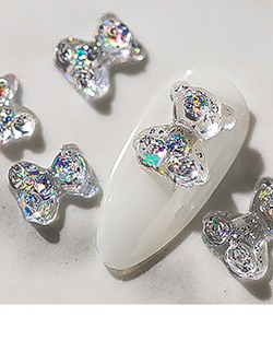 DZ118-00006 หมีขาวกลิตเตอร์