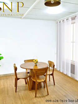 โต๊ะกินข้าวกลม รุ่น เเอชช่า