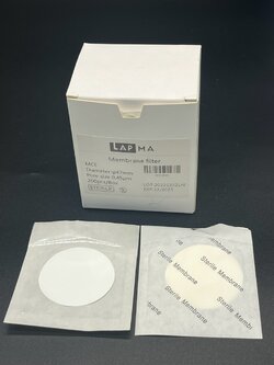 ตัวกรอง MCE Membrane 47mm 0.45um 200PCs/PK ยี่ห้อ LAPMA