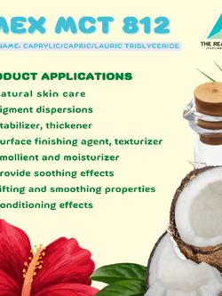 IMEX MCT 812 สารหล่อลื่นผิว (Emollient) ที่สกัดจากน้ำมันมะพร้าว