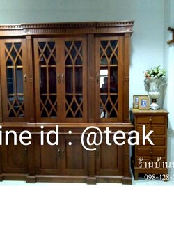 ตู้โชว์ 2 ชั้น ประตูไขว้ 2 เมตร