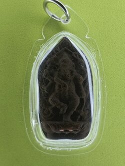 พระเครื่อง พระพิฆเนศ ฝังตะกรุด สีนาค เนื้อแร่เหล็กน้ำพี้ เลี่ยมกรอบ พระพิฆเนศจี้ พระแท้ พระพิฆเนศแท้ จี้พระพิฆเนศ พระเครื่อง พระ พระเครื่องพระพิฆเนศ