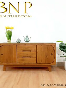 ไซด์บอร์ดวางทีวีไม้สักรุ่นลิตเติ้ล 1