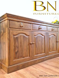 เคาน์เตอร์ไม้สัก 2 เมตร