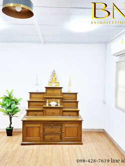 โต๊ะหมู่บูชาไม้สัก รุ่น โพธิบาท