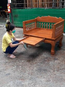 เก้าอี้พระสงฆ์เก้าอี้นั่งทรงเก้าอี้อาสนะไม้สัก