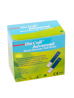 Maxxlife On call advanced 25'strips(แผ่นตรวจน้ำตาล)