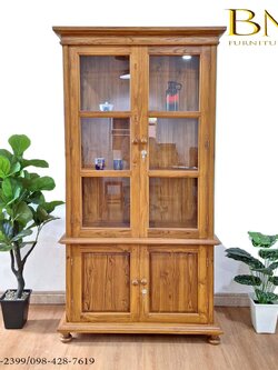 ตู้โชว์ไม้สัก รุ่น ไลลิค