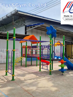 MiT-โรงงานผลิตเครื่องเล่นสนามกลางแจ้ง-อุปกรณ์สนามเด็กเล่นชุดบ้านสดใส
