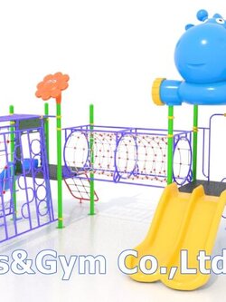 เครื่องเล่นสนามกลางแจ้ง Hipopo's Funny Home