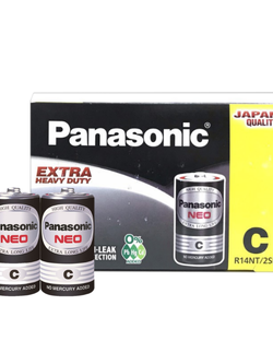Panasonic C สีดำ แพ็คละ 2 ก้อน