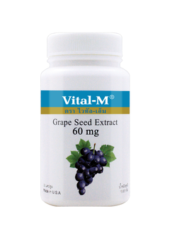 Vital-m grape seed extract 60 mg. 60 capsules