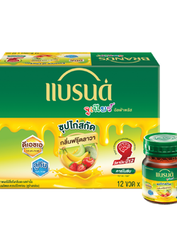 แบรนด์จูเนียร์ อัลฟ่าพลัส ซุปไก่สกัด กลิ่นฟรุ๊ตลาวา 42 มล. (12ขวด/แพ็ค)