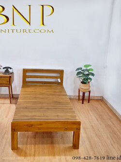 เตียง 3.5 ฟุต ร่น เนวาด้า ไม้สักทอง