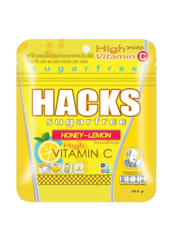 Hacks ลูกอมแฮ็คส์ รสน้ำผึ้ง-เลมอน