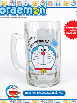 EPL-00666 แก้วน้ำมีหู Doraemon โหลละ 270 บาท 12 ชิ้น