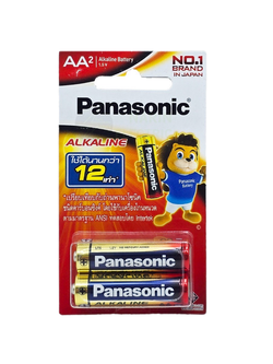 Panasonic Alkaline Battery AA ( แผงละ 2 ก้อน )