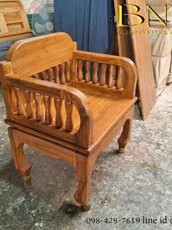 เก้าอี้ไม้สัก รุ่น โบลิ่ง