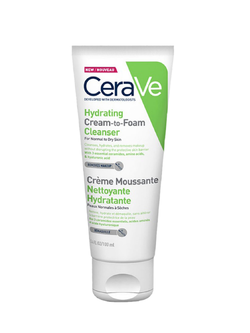 Cerave Hydrating cream-to-foam cleanser 100ml.
