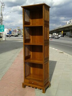 ตู้หนังสือ ข้างซี่ 40x50x150 ซม.